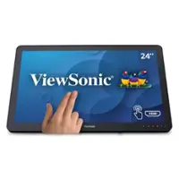 ViewSonic - TD2430 24" LED FHD Touch Screen Monitor (HDMI and DisplayPort) - Black - Front_Zoom