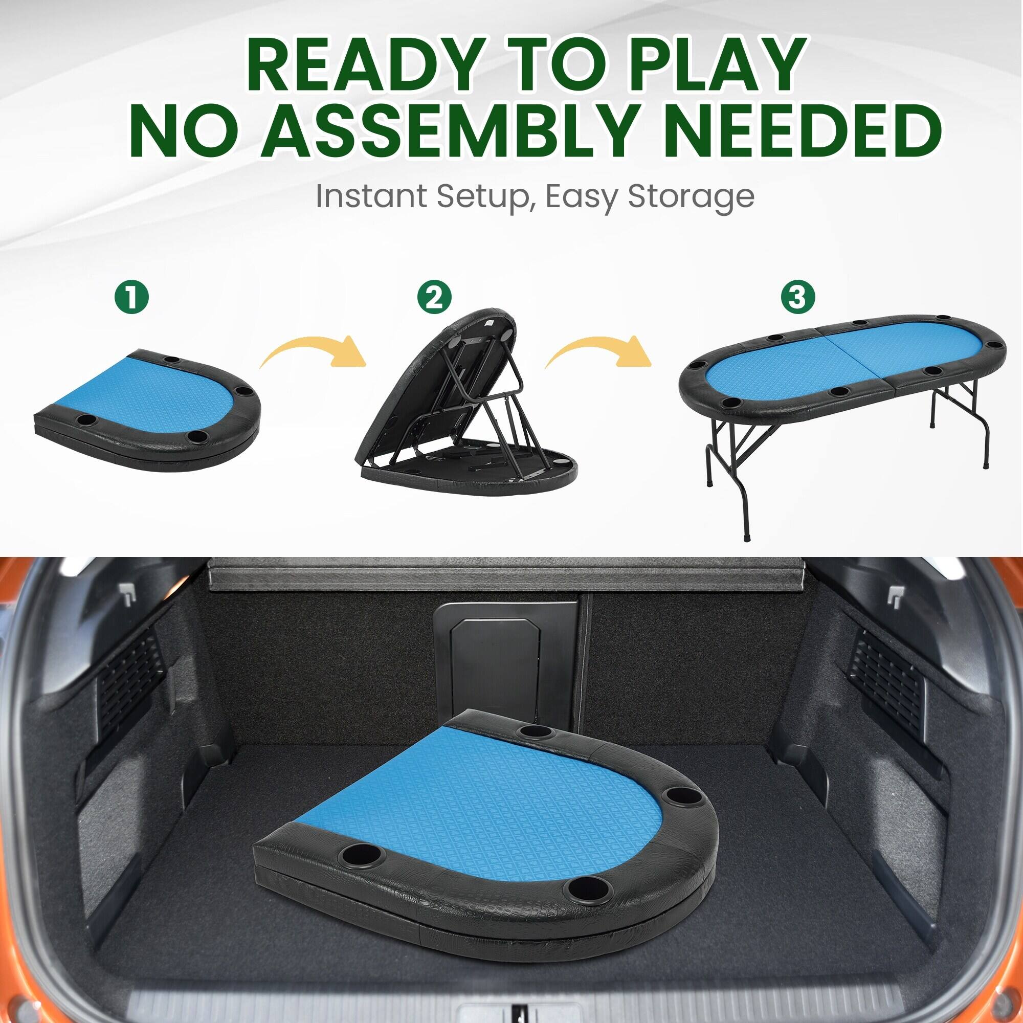 READY TO PLAY  
NO ASSEMBLY NEEDED  
Instant Setup, Easy Storage  

1  
2  
3