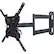 Front. SunBriteTV - Outdoor Tilting TV Wall Mount for Most 43" - 65" TVs - Extends 24.4" - Powder coated black.