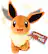 Front. TOMY - Pokémon My Friend Eevee Plush Toy - Brown/White/Black/Red.