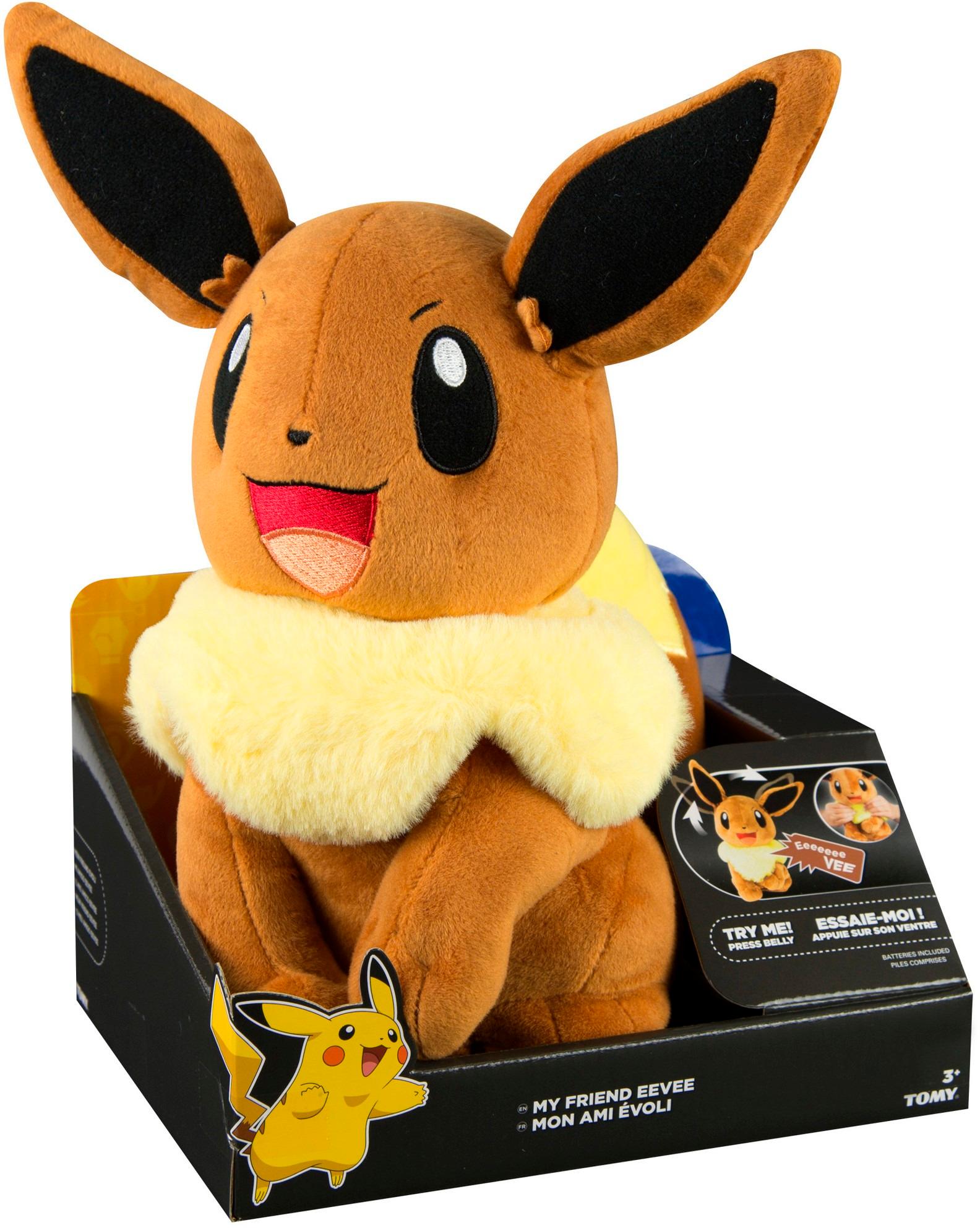 Best Buy: TOMY Pokémon My Friend Eevee Plush Toy Brown/White/Black