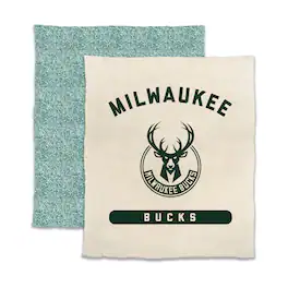 Logo Brands - Milwaukee Bucks 50- x 60- Luxe Dreams Throw Blanket - Oatmeal