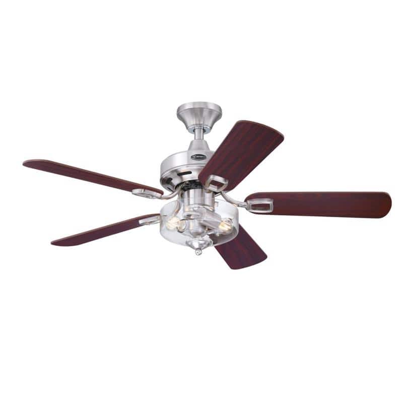 Westinghouse - Richboro SE 42 in. Brushed Nickel LED Indoor Ceiling Fan - Brown