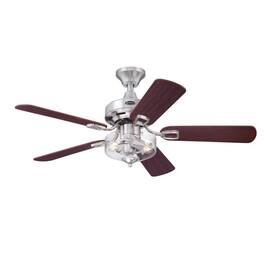 Westinghouse - Richboro SE 42 in. Brushed Nickel LED Indoor Ceiling Fan - Brown
