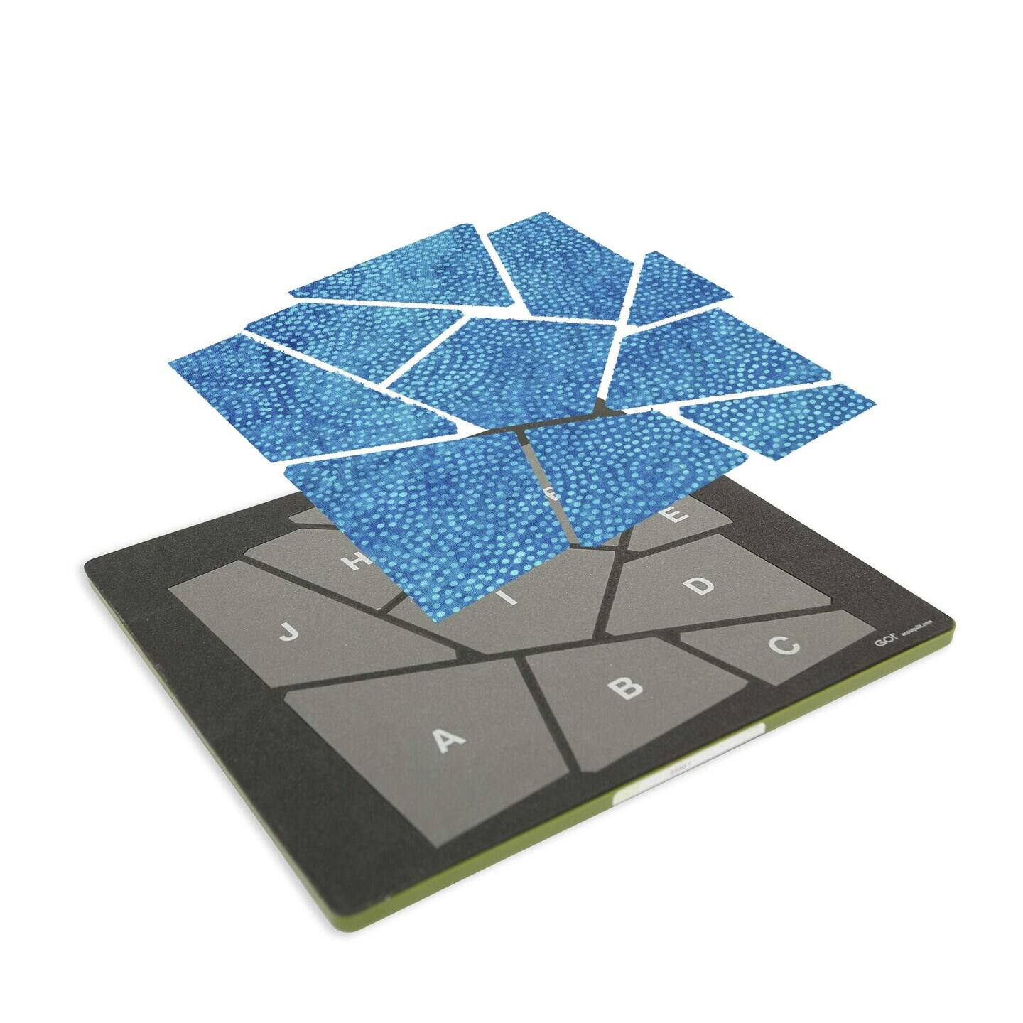 Front. AccuQuilt - GO! Big Crazy Quilt-10 Finished Die - Multicolor.