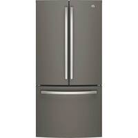 GE - 18.6 Cu. Ft. French Door Counter-Depth Refrigerator with Internal Water Dispenser - Slate - Front_Zoom