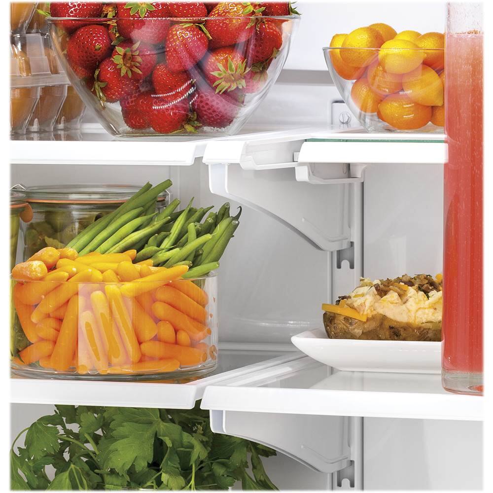 Alt View 12. GE - 18.6 Cu. Ft. French Door Counter-Depth Refrigerator - Slate.