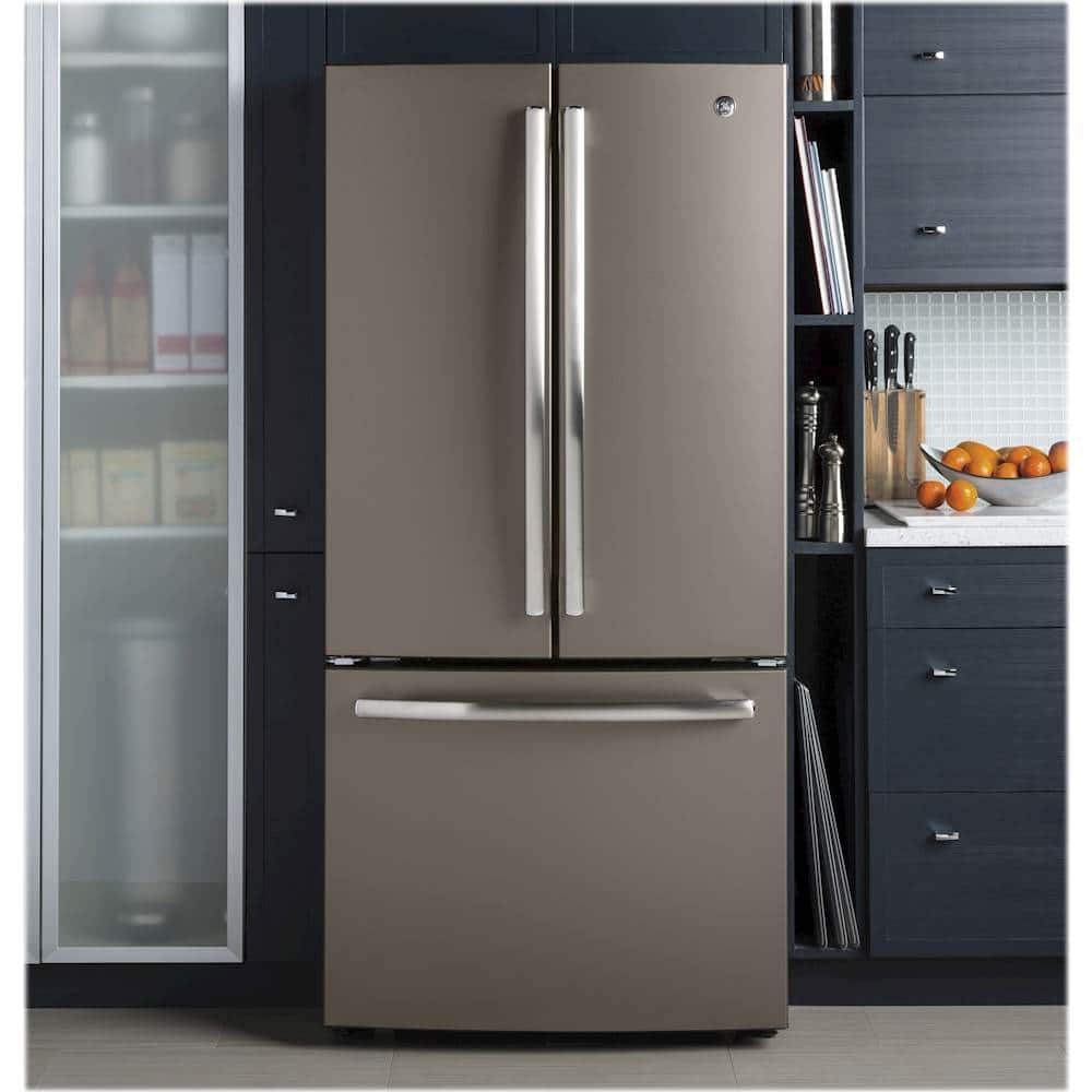 Alt View 13. GE - 18.6 Cu. Ft. French Door Counter-Depth Refrigerator - Slate.