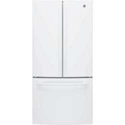 GE - 18.6 Cu. Ft. French Door Counter-Depth Refrigerator - High Gloss White - Front_Zoom