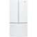Front. GE - 18.6 Cu. Ft. French Door Counter-Depth Refrigerator - High Gloss White.