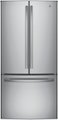 Front Zoom. GE - 18.6 Cu. Ft. French Door Counter-Depth Refrigerator - Stainless steel.