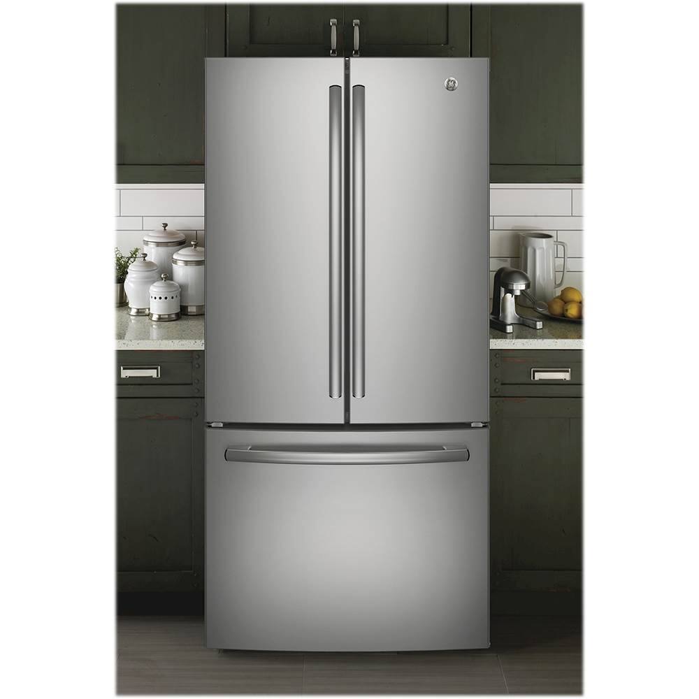 Alt View 13. GE - 18.6 Cu. Ft. French Door Counter-Depth Refrigerator.
