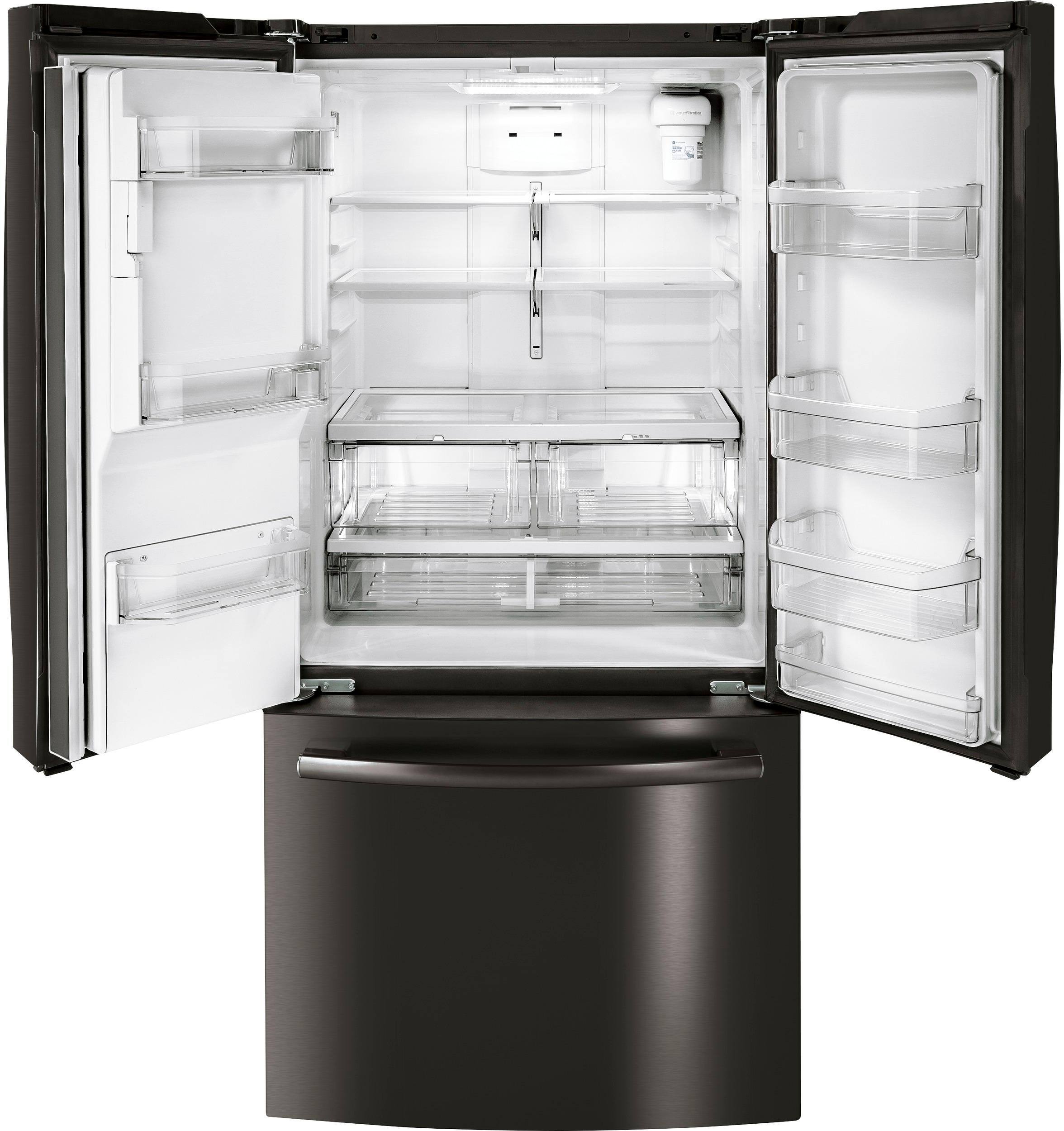 Alt View 2. GE - 17.5 Cu. Ft. French Door Counter-Depth Refrigerator.