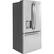 Angle. GE - 17.5 Cu. Ft. French Door Counter-Depth Refrigerator - Stainless steel.
