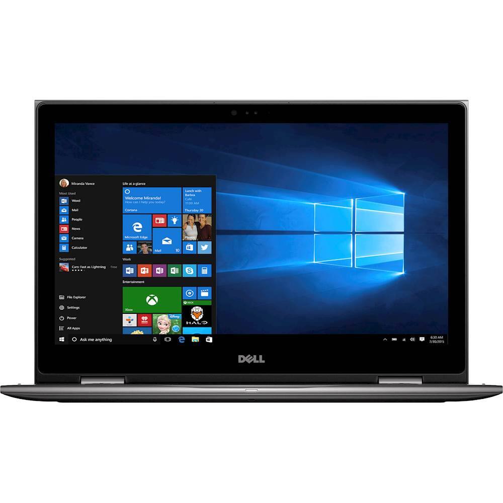 Front. Dell - Inspiron 2-in-1 15.6" Touch-Screen Laptop - Intel Core i5 - 8GB Memory - 256GB Solid State Drive - Theoretical Gray.