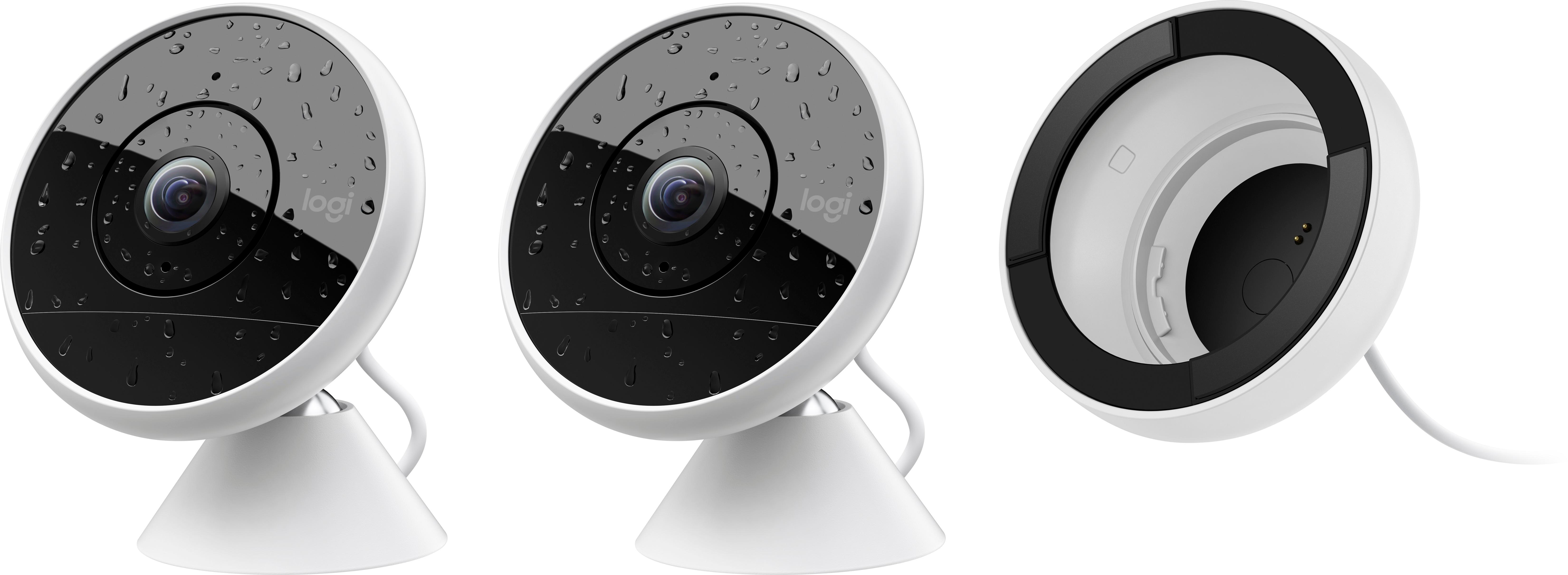 astronomi fajance Fruity Best Buy: Logitech Circle 2 Indoor/Outdoor 1080p Wi-Fi Home Security Camera  (2-Pack) 961-000469