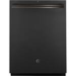 GE - 24" Built-In Dishwasher - Black Slate - Front_Standard