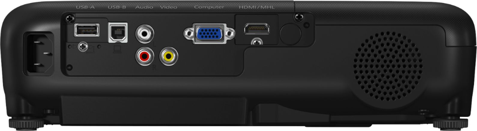 Back View: Rocketfish™ - 100' 4K UltraHD/HDR In-Wall Rated Active Fiber Optical HDMI Cable - Black