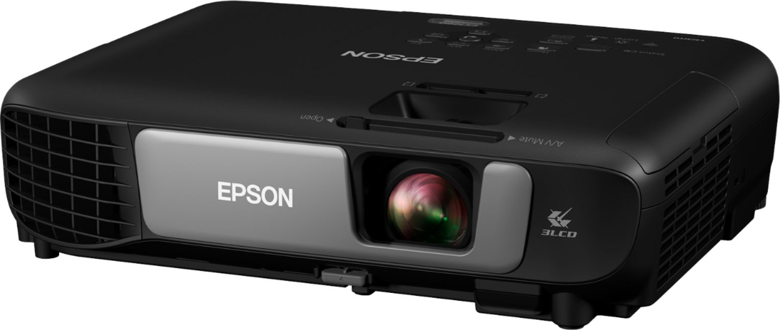 Left View: Epson - Pro EX7260 720p 3LCD Projector - Black