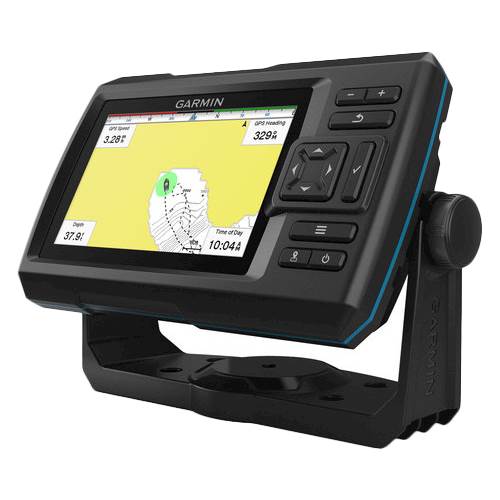 Left View: Garmin - STRIKER Plus 5cv Fishfinder GPS