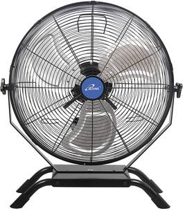 iLIVING - 20" Wall/Floor Mount Fan, Variable Speed, 4650 CFM Indoor/Outdoor Weatherproof, for Patio, Garage, Workshop - Black