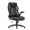 Front. Eureka Ergonomic - Ergonomic Home Office Chair Executive Chair PU Leather High Back - Black.