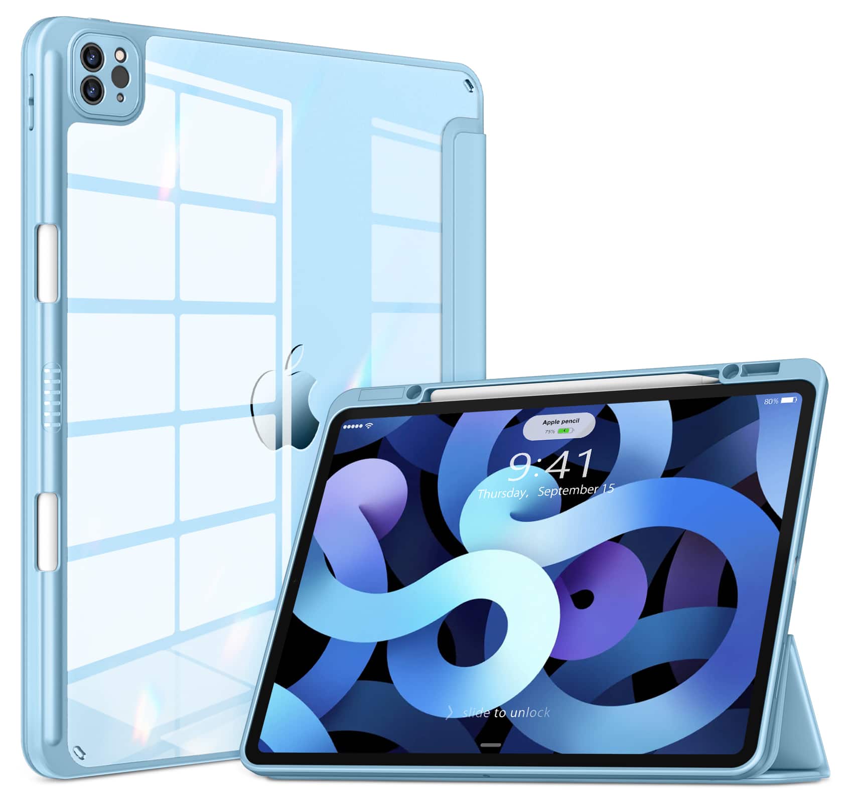 80% d Apple Pencil  
9:41  
Thursday, September 15  
slide to unlock