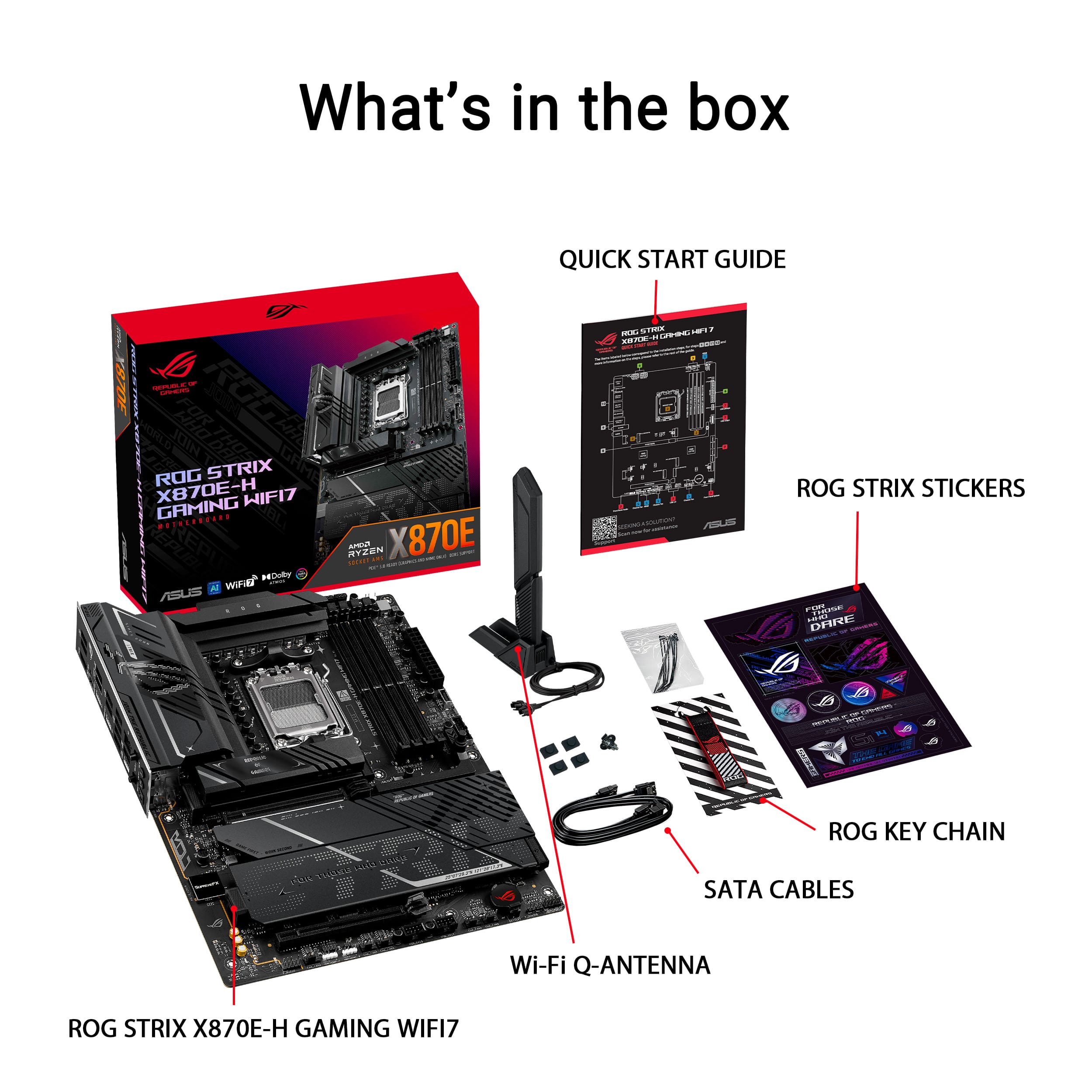 ASUS AMD Socket AM5 対応 X870E 搭載 ATX ROG STRIX X870E-E GAMING WIFI | ROG Strix | Gaming マザーボード