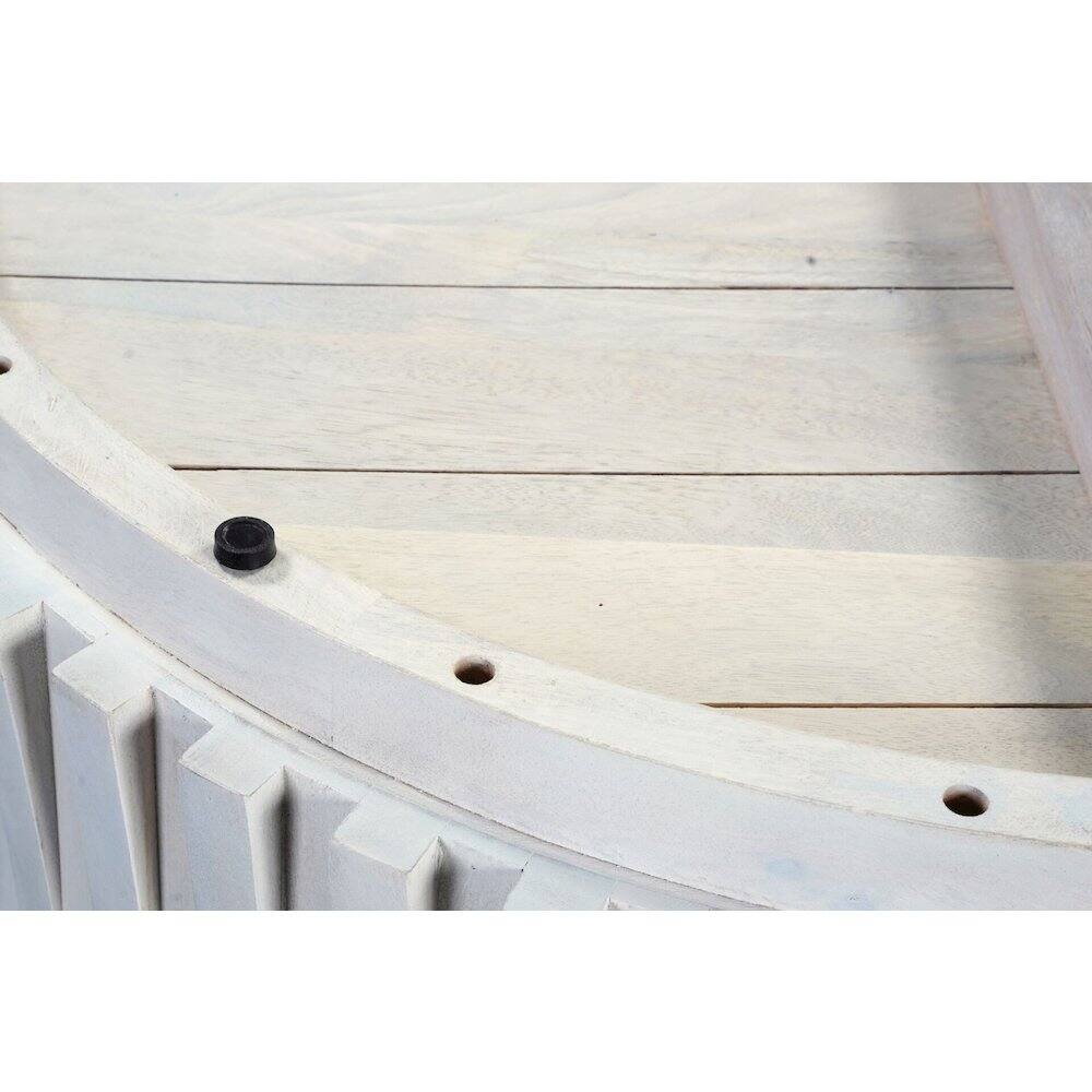 Alt View 5. Carolina Chair & Table - Hatteras Woven Coffee Table - Whitewash - White.