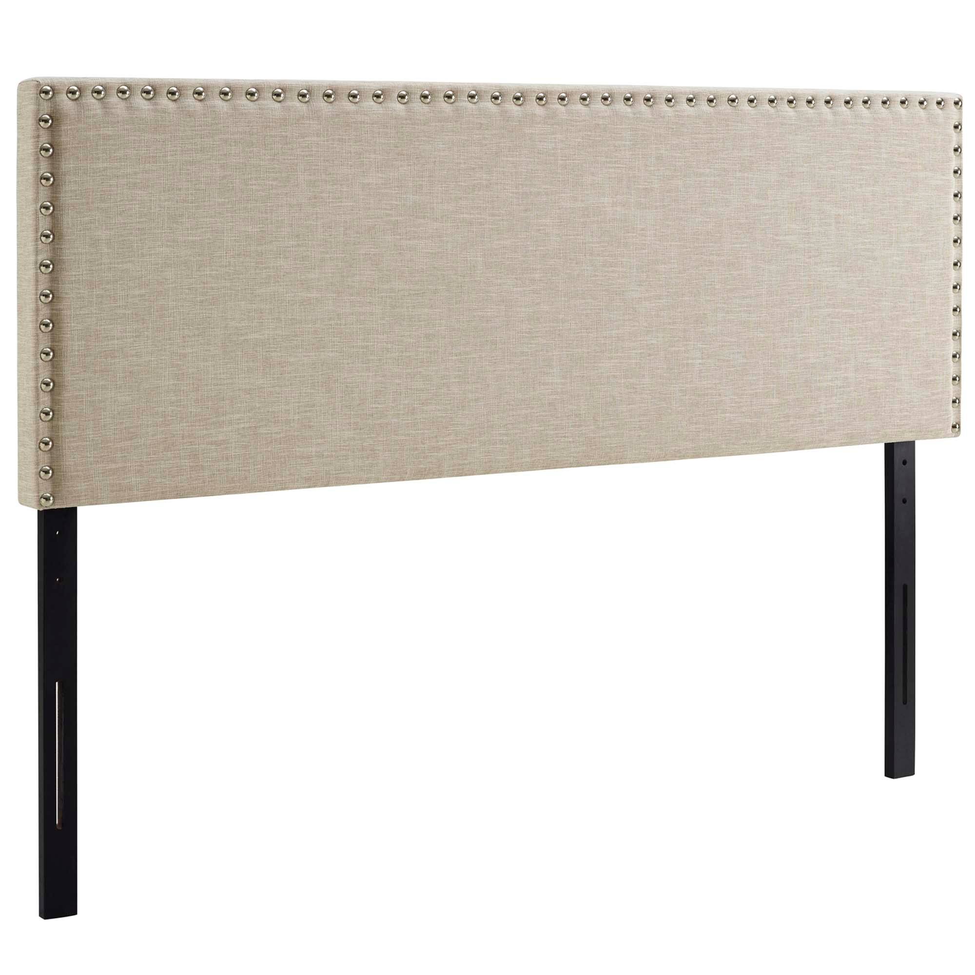 Angle. Modway - Phoebe Upholstered Fabric Queen Headboard by Modway - Brown.