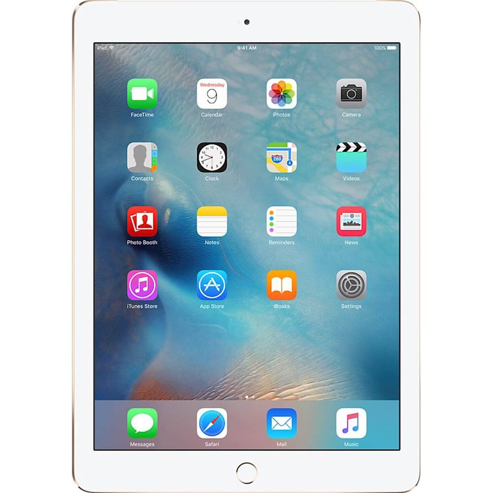 Front. Apple - Pre-Owned iPad Air 2 with Wi-Fi + Cellular - 128GB (AT&T).