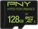 Front. PNY - 128GB microSDHC Class 10 UHS-I/U1 Memory Card - Multi.
