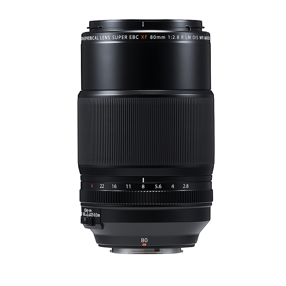 Angle View: Fujifilm - XF 16-55mm R LM WR Standard Zoom Lens for X-Mount Cameras - Black