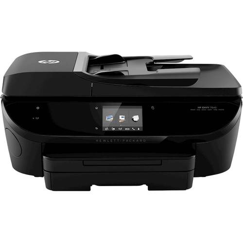 HP - Refurbished ENVY 7640 Wireless All-in-One Instant Ink Ready Printer - Black-Front_Standard 