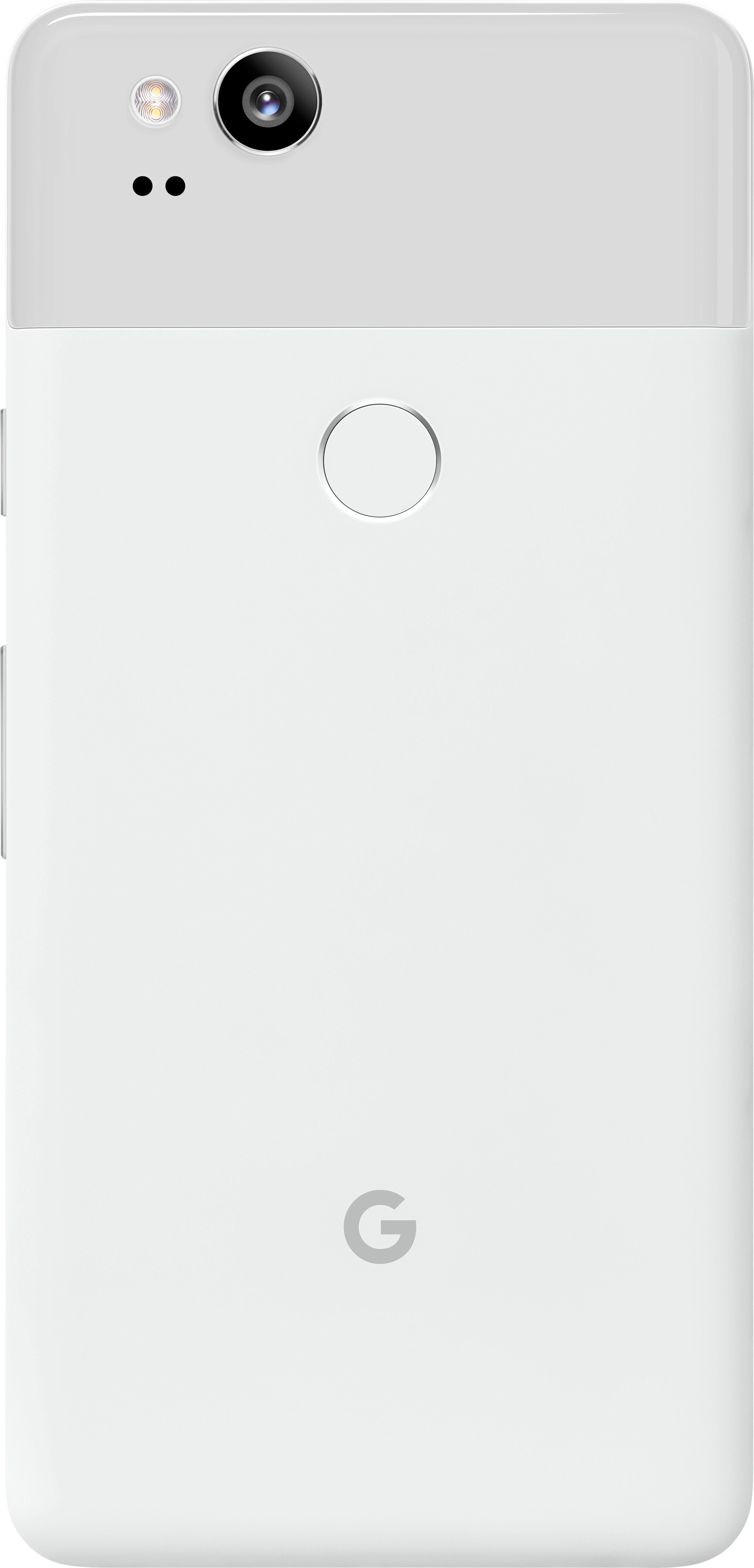 Back. Google - Refurbished Pixel 2 4G LTE with 64GB Memory Cell Phone - Clearly White.