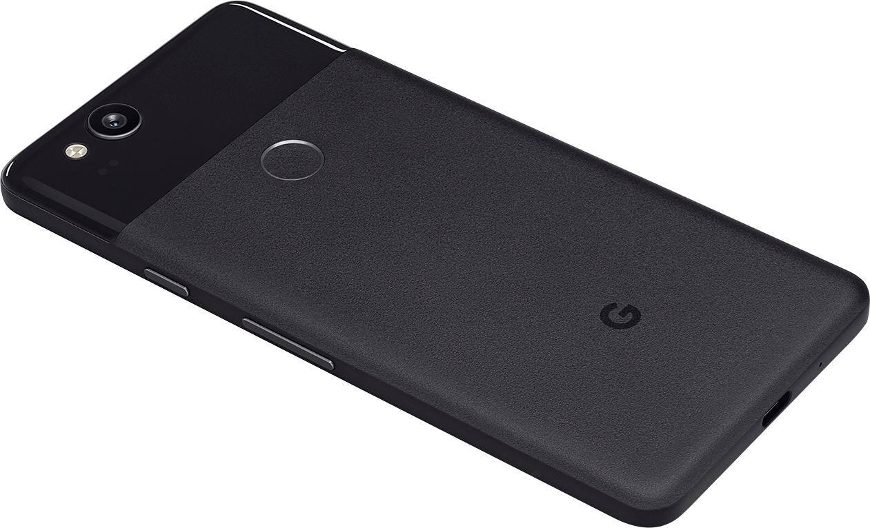 Alt View 12. Google - Refurbished Pixel 2 4G LTE with 128GB Memory Cell Phone - Just Black.