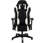 Front Zoom. CorLiving - High Back Ergonomic Gaming Chair - Black and White.
