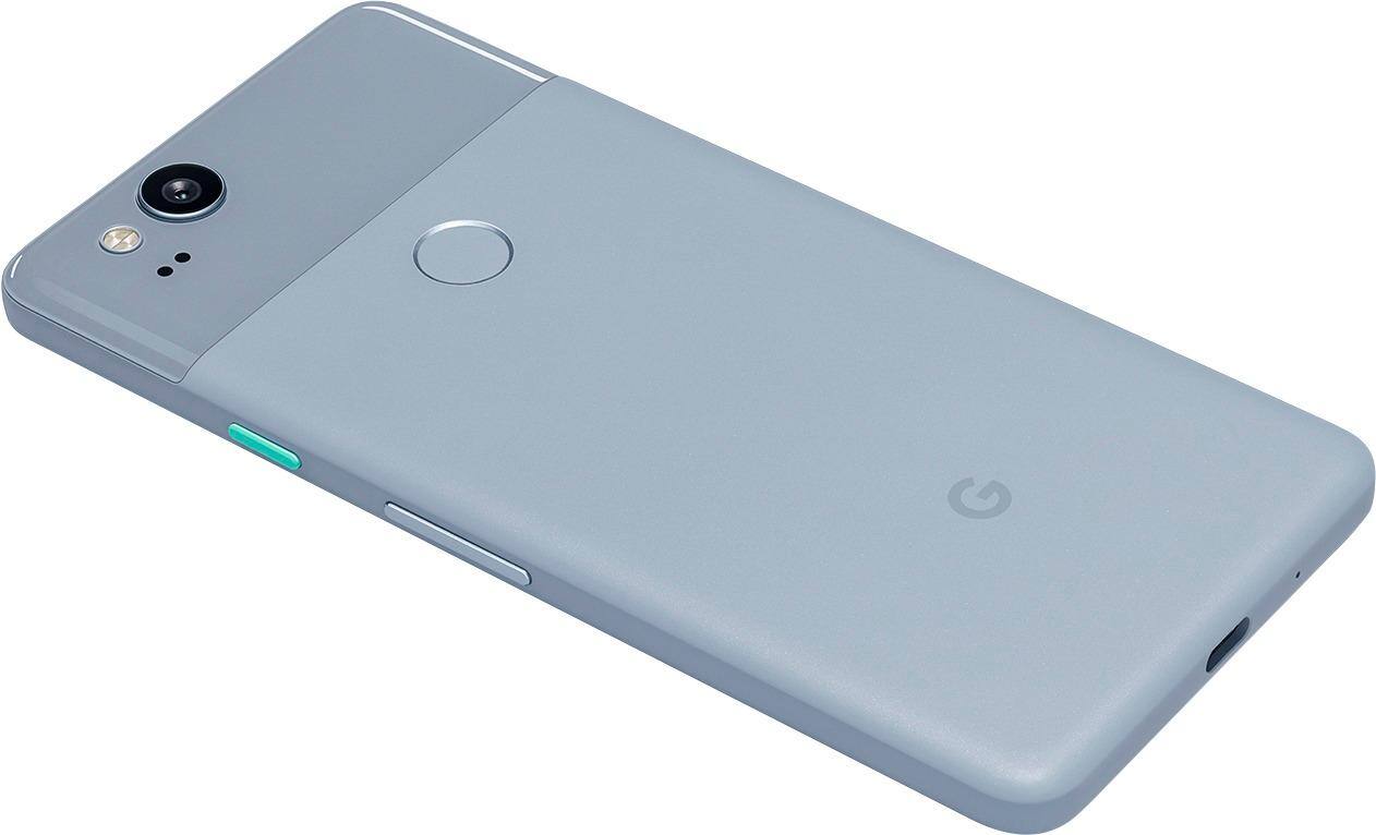 Alt View 12. Google - Refurbished Pixel 2 4G LTE with 64GB Memory Cell Phone - Kinda Blue.