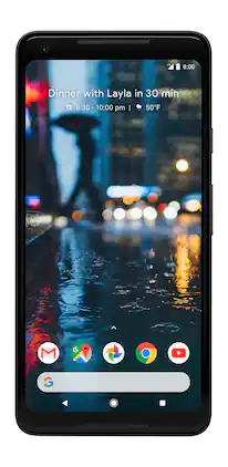 Google - Refurbished Pixel 2 XL 4G LTE with 128GB Memory Cell Phone - Just Black (Verizon)