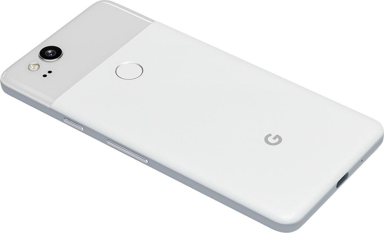 Alt View 12. Google - Refurbished Pixel 2 4G LTE with 128GB Memory Cell Phone - Clearly White.
