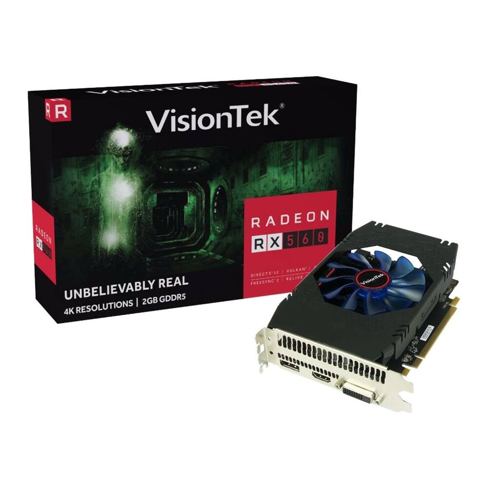 VisionTek AMD Radeon RX 560 2GB GDDR5 PCI Express 3.0 Graphics Card ...