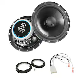 NVX - 2021-2024 Ford F-150 - 6.5" V-Series Rear Speaker Upgrade Kit - Black