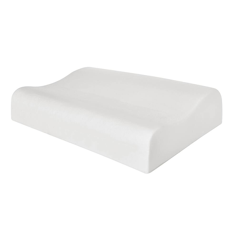 Alt View 11. Sealy - Memory Foam Contour Pillow - White and Gray.