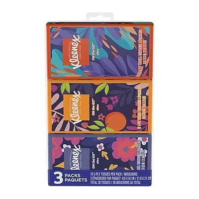 Kleenex - Facial Tissue, 3-ply, 10 Tissues/Box, 3 Boxes/Pack (11976) price history on PriceWatchPro