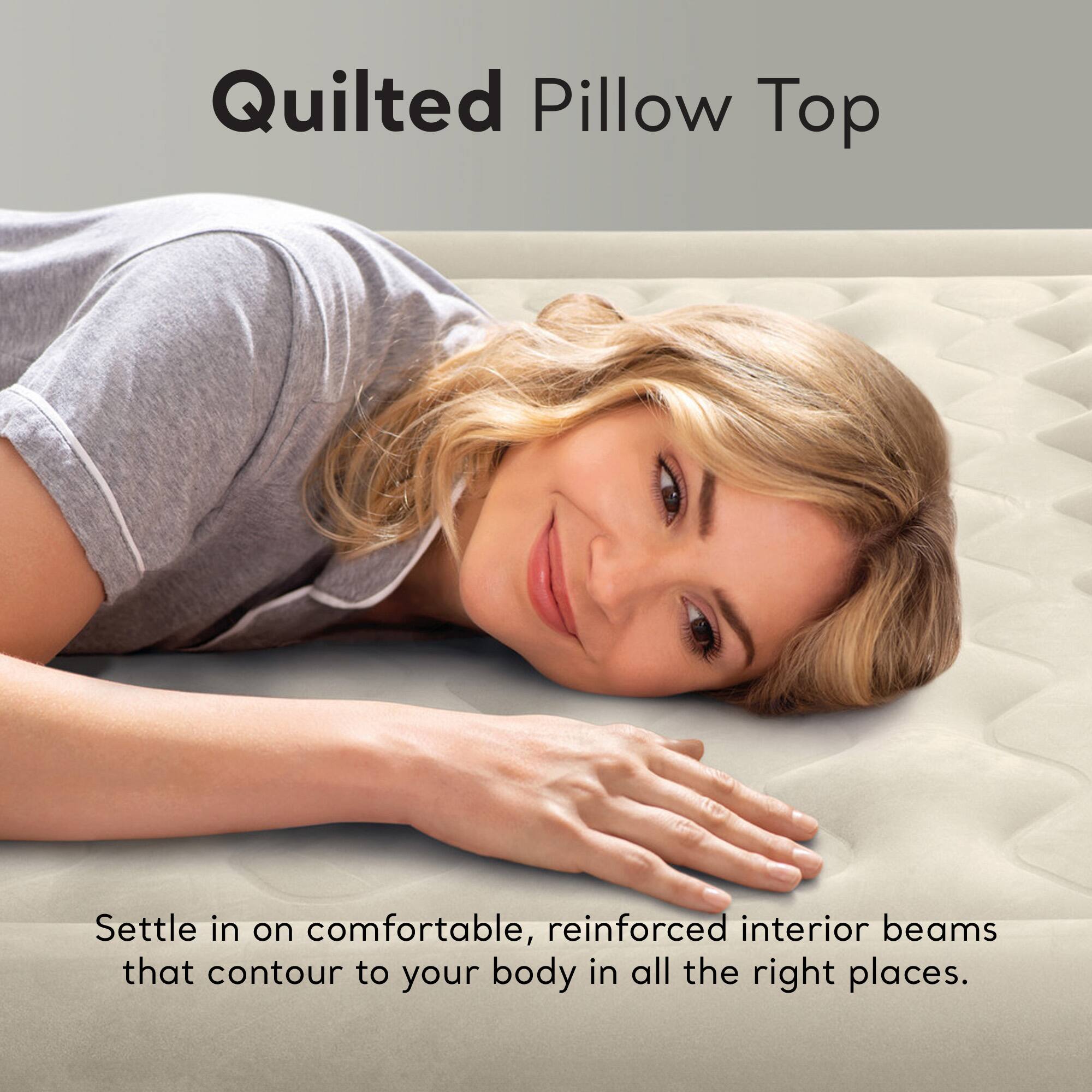 Quilted Pillow Top

Settle in on comfortable, reinforced interior beams that contour to your body in all the right places.