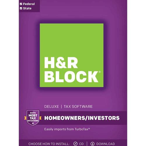 H&R Block - Tax Software Deluxe 2017 with State-Front_Standard 