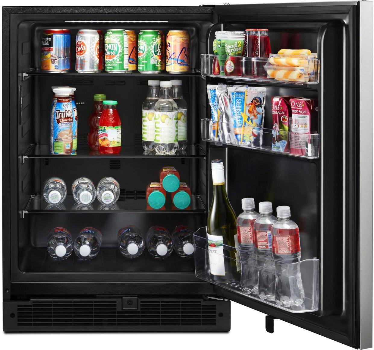 Alt View 12. Whirlpool - 5.1 Cu. Ft. Built-In Mini Fridge - Stainless Steel.