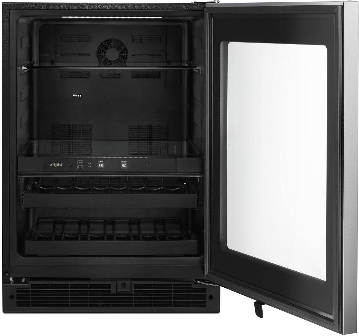 Alt View 11. Whirlpool - 14-Bottle Beverage Cooler - Stainless Steel.