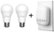 Front Zoom. C by GE - C-Sleep A19 Smart LED Bulb (2-Pack).