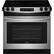 Front. Frigidaire - 4.6 Cu. Ft. Self-Cleaning Drop-In Electric Range - Stainless steel.